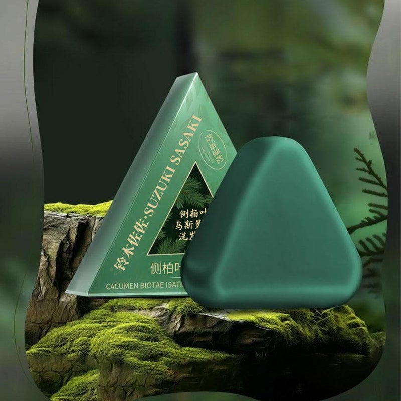 Natural Shampoo Bar for Women & Men – Solid Herbal Soap with Cypress, Fo-ti & Osmanthus Extracts, Sulfate-free Cleansing for All Hair Types (Style B) - Image 3